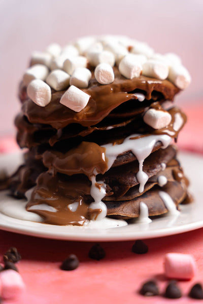 hot chocolate pancakes