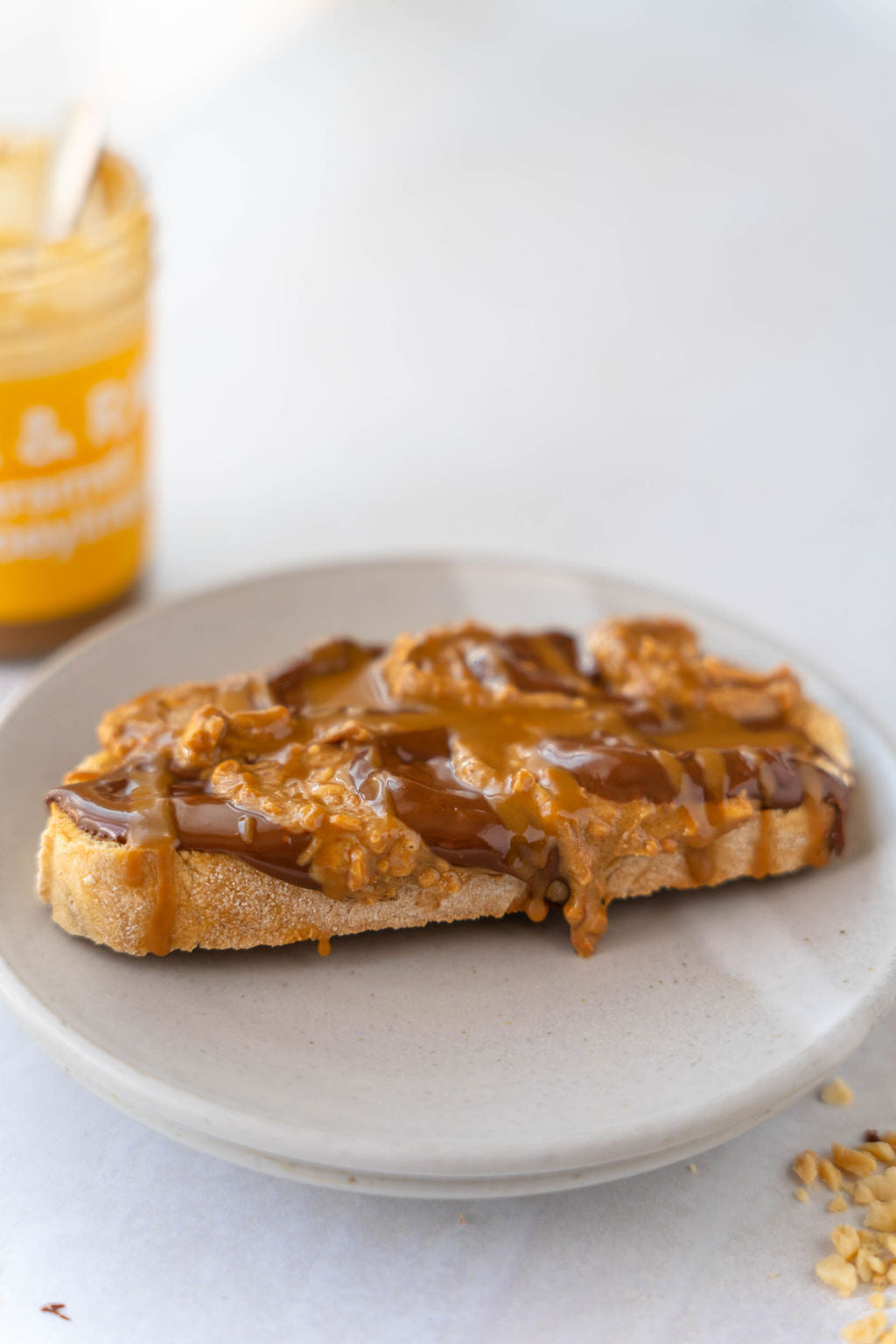 chocolate peanut butter toast