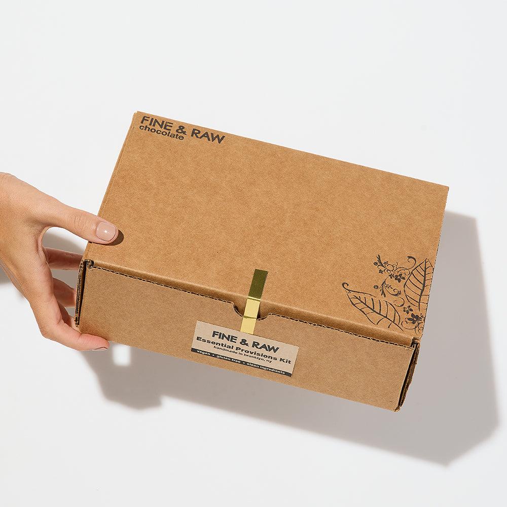 Essential Provision Kit by FINE & RAW organic bean to bar chocolate