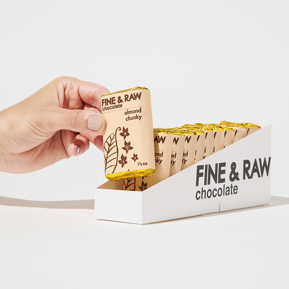 Almond Chunky by FINE & RAW organic bean to bar chocolate