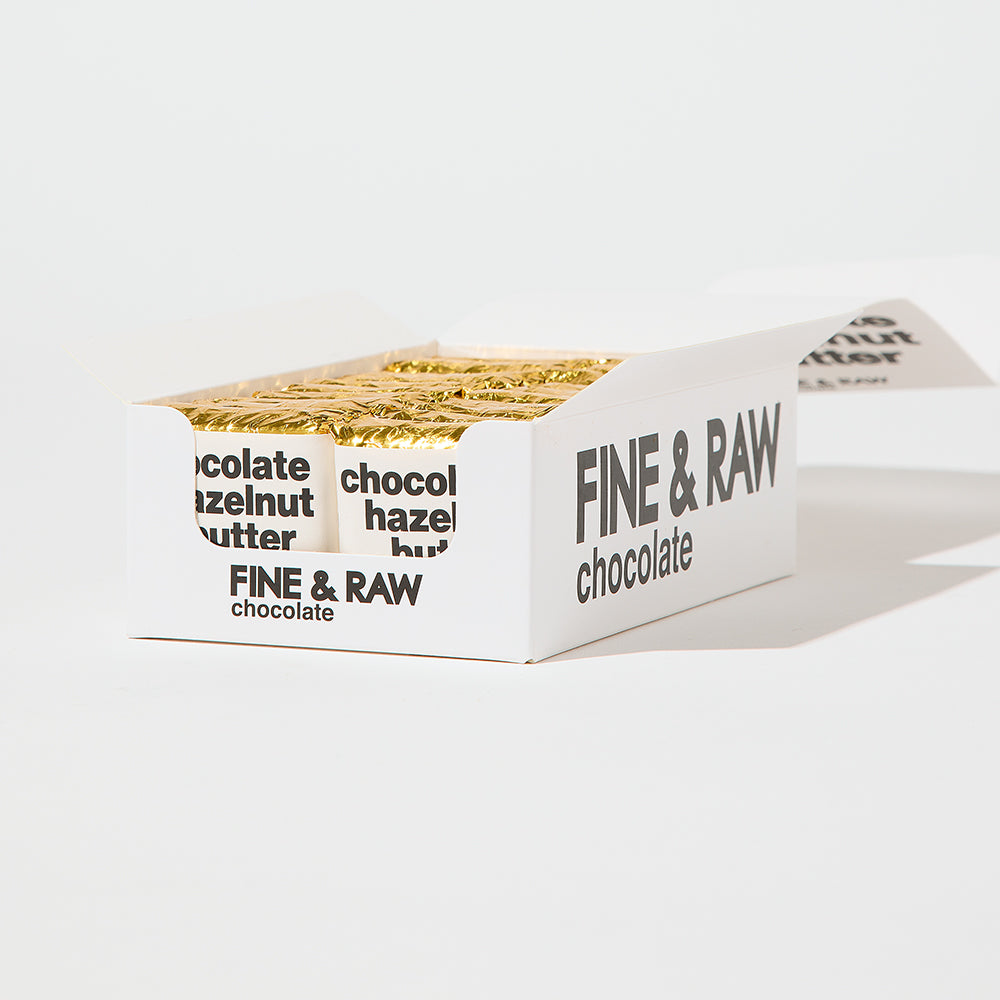 Hazelnut Chunkette by FINE & RAW organic bean to bar chocolate