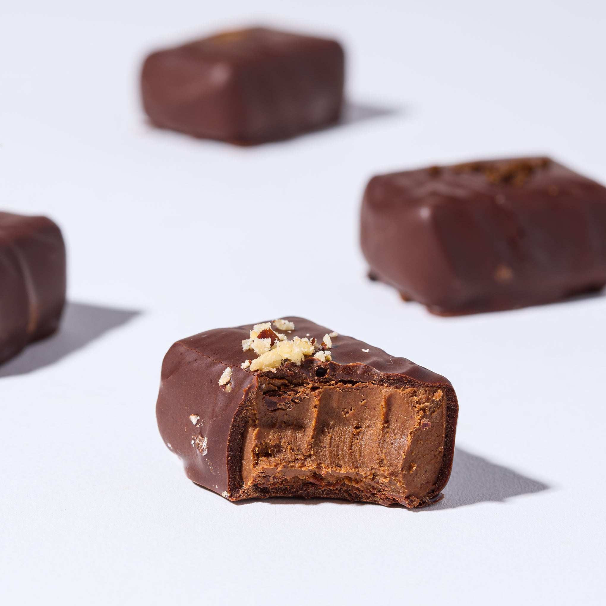 Truffle Gift Set - 8 Piece Mixed by FINE & RAW organic bean to bar chocolate, styled product photo