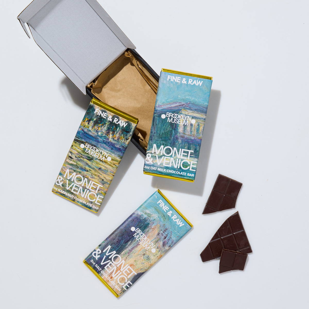 Monet & Venice by Brooklyn Museum by FINE & RAW organic bean to bar chocolate