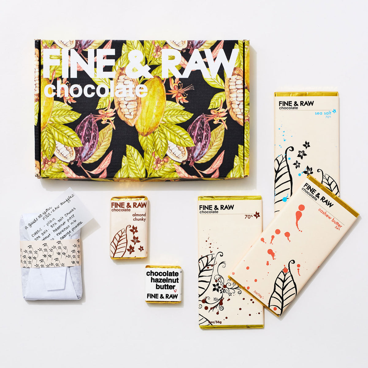 Bonbon Gift Set with a deluxe assortment of our chocolate bars and truffles