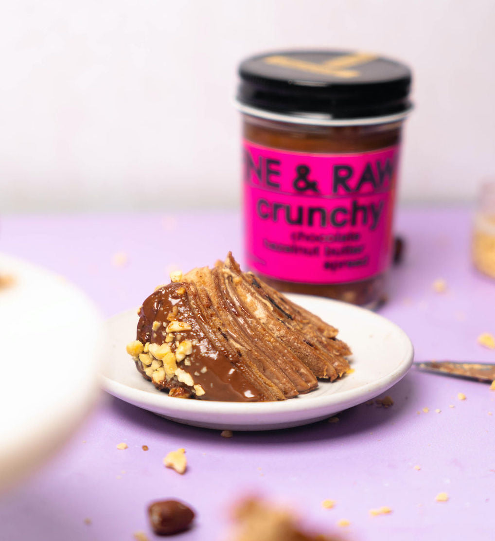 gluten free hazelnut crepe cake