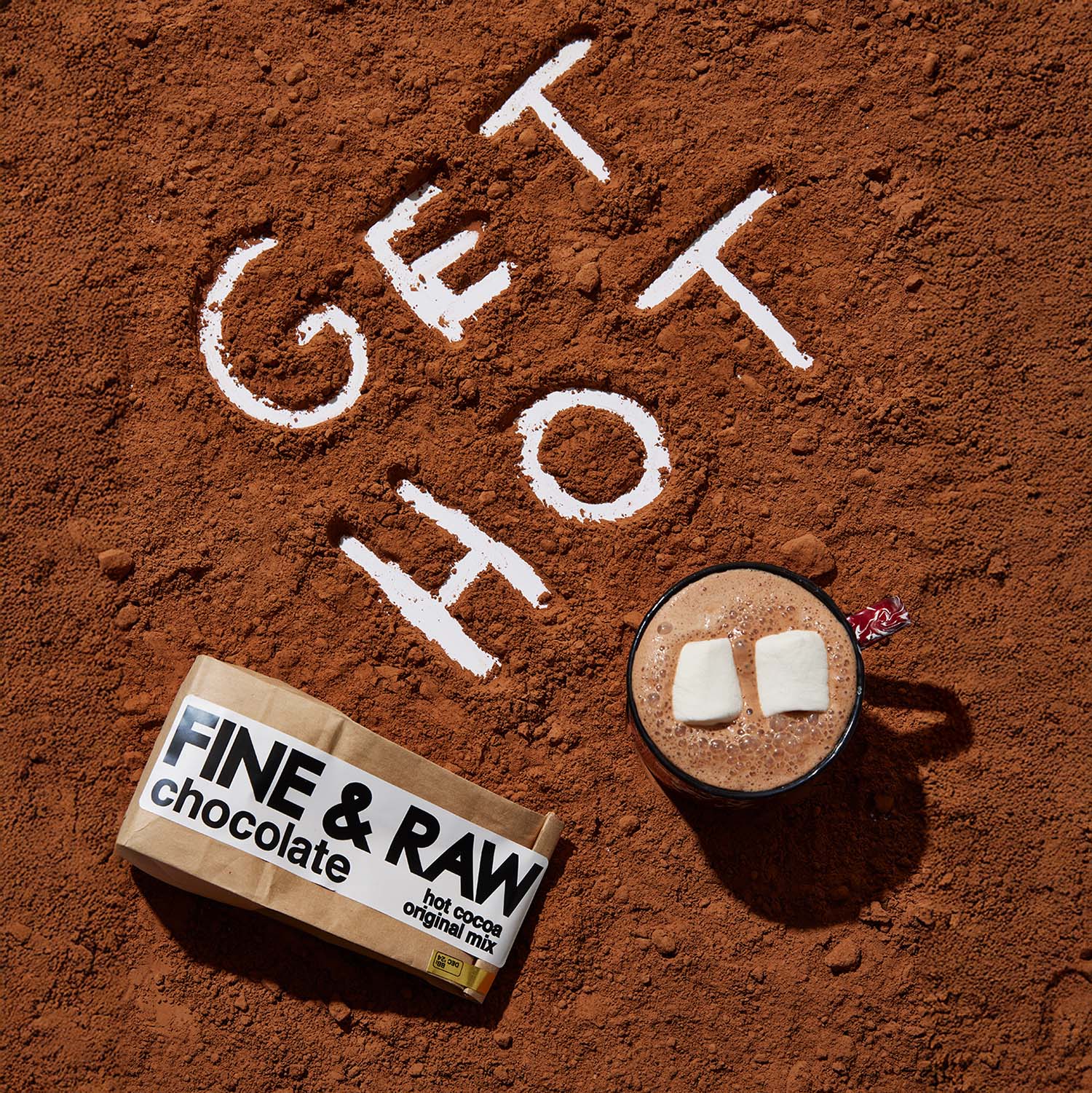 Hot Cocoa Mix by FINE & RAW organic bean to bar chocolate