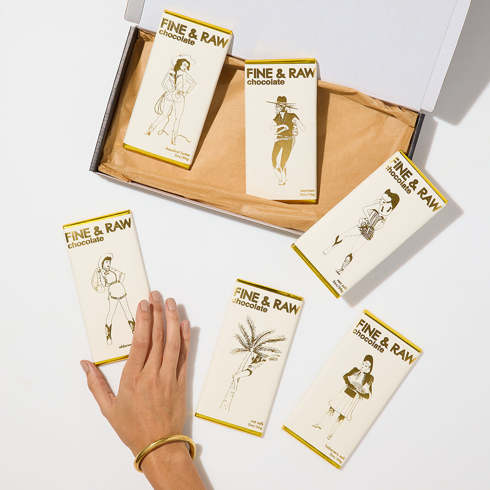 Golden Standard Gift Set by FINE & RAW organic bean to bar chocolate
