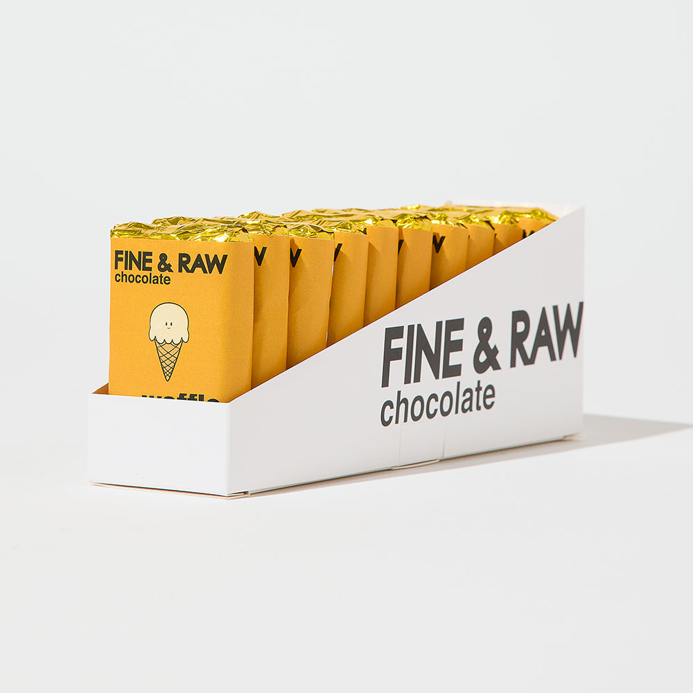 Waffle Cone Chunky by FINE & RAW organic bean to bar chocolate