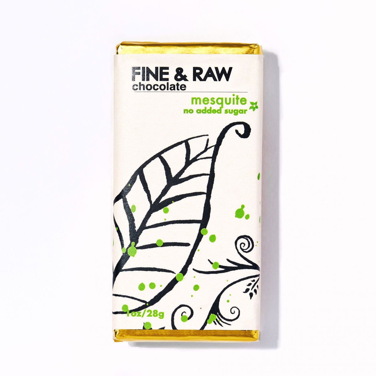 1 oz. Signature - Mesquite organic bean to bar chocolate bar by FINE & RAW