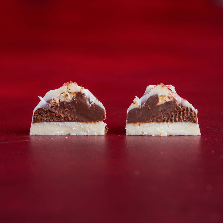 4 Piece Hazelnut-Filled Skull Truffle Set