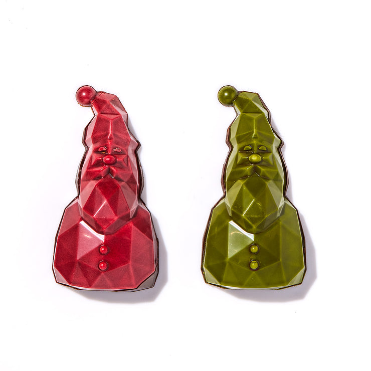 Geometric 6-inch Truffle Filled Santa 2025