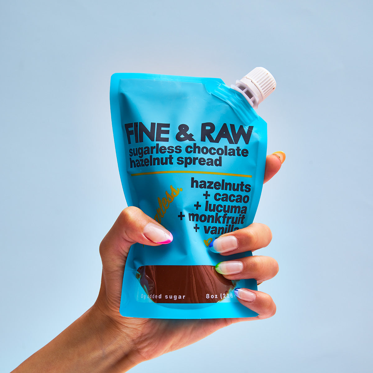 Sugarless Chocolate Hazelnut Butter Pouch FINE & RAW