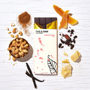 2oz Cashew Butter Chocolate Bar - Signature Collection - Overhead shot of all ingredients