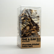 Chocolate Drizzled Matzo Bark