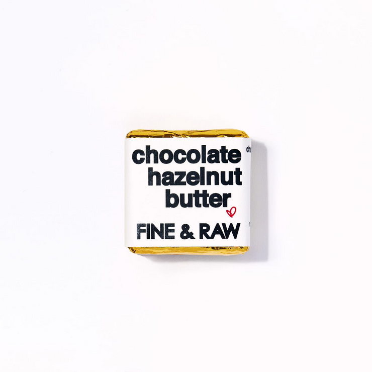 close up of the chocolate hazelnut butter chunky
