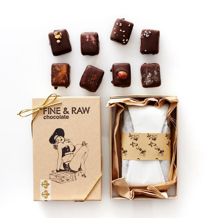 Eight truffles outside of the Truffle Gift Set